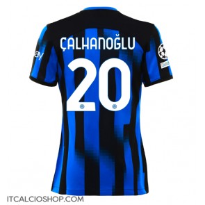 Inter Milan Hakan Calhanoglu #20 Prima Maglia Femmina 2023-24 Manica Corta